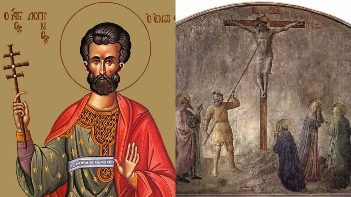 16 Οκτωβρίου: Γιορτάζεται ο Άγιος Λογγίνος – Ο Ρωμαίος που τρύπησε με λόγχη τα πλευρά του Ιησού και έγινε μάρτυρας