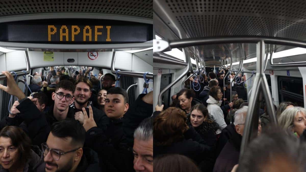Μέρα γιορτής για τη Θεσσαλονίκη: Κοσμοσυρροή στα δρομολόγια του μετρού – Γεμάτα βαγόνια και χαμόγελα (photos)
