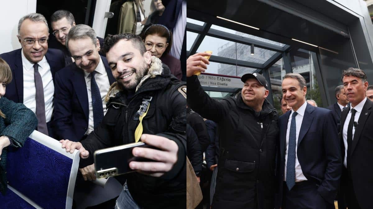 Το μετρό Θεσσαλονίκης μέσα από τα μάτια του Κυριάκου Μητσοτάκη: Η πρώτη βόλτα και οι ευχές (photos/video)