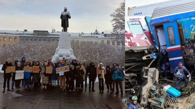 «Δεν έχω οξυγόνο»: Μέχρι και το… Ρέικιαβικ της Ισλανδίας έφτασε η αγανάκτηση για το έγκλημα των Τεμπών (photos)