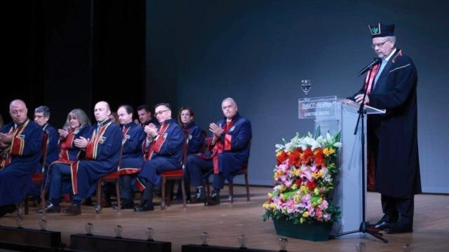 Τελετή αναγόρευσης σε Επίτιμο Διδάκτορα του Διευθύνοντoς Συμβούλου της Τράπεζας Πειραιώς Χρήστου Μεγάλου