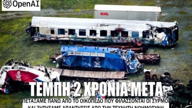 Τέμπη, 2 χρόνια μετά: Σε αυτό το μέρος φυλάσσονται οι συρμοί των τρένων – Το ChatGPT δίνει απαντήσεις
