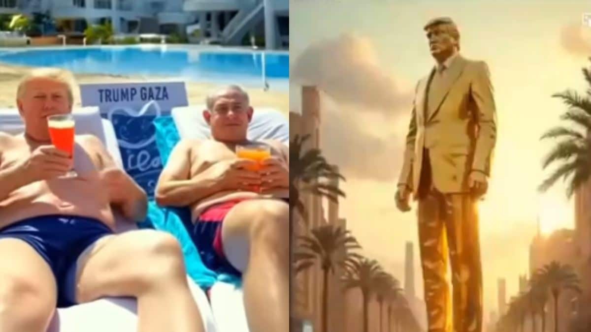 Η «Ριβιέρα» της Γάζας σε ΑΙ βίντεο: Το χρυσό άγαλμα του Τραμπ, τα ποτά με τον Νετανιάχου και ο Μασκ που σκορπάει λεφτά