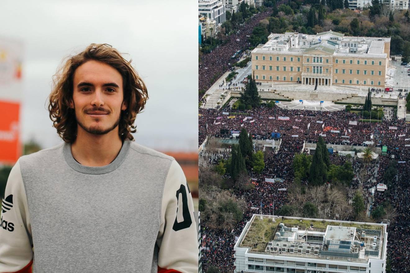 Σούσουρο με τον Στέφανο Τσιτσιπά: Έκανε αυτό για τα Τέμπη και αποθεώθηκε