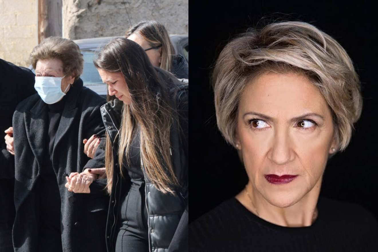 Καίτη Κωνσταντίνου: Θλίψη στη κηδεία της ηθοποιού – «Κομμάτια» η μητέρα της και η αδελφή της
