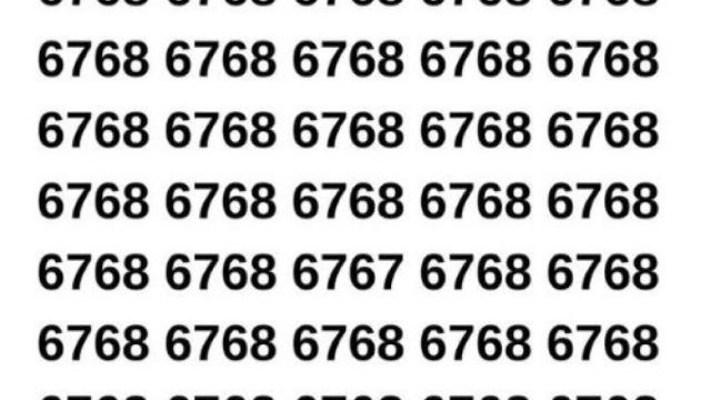 Οπτική ψευδαίσθηση: Μόνο κάποιος με όραση 6/6 μπορεί να βρει τον μονό αριθμό σε 3 δευτερόλεπτα!
