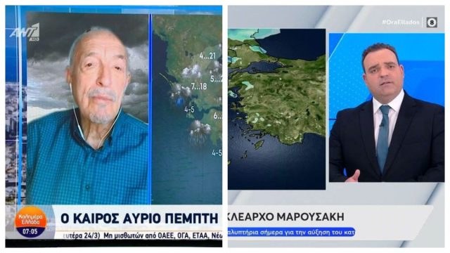 Ο καιρός τρελάθηκε: Αφρικανική σκόνη και… χιόνια ψηλά στα βουνά – Τι λένε Αρνιακός και Μαρουσάκης