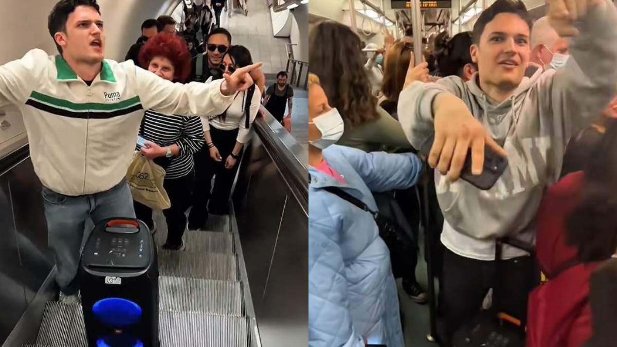 Τύπος μπουκάρει με ηχείο στο μετρό της Αθήνας και διχάζει το TikTok – Η μουσική στο τέρμα και τα βαγόνια γεμάτα κόσμο (videos)