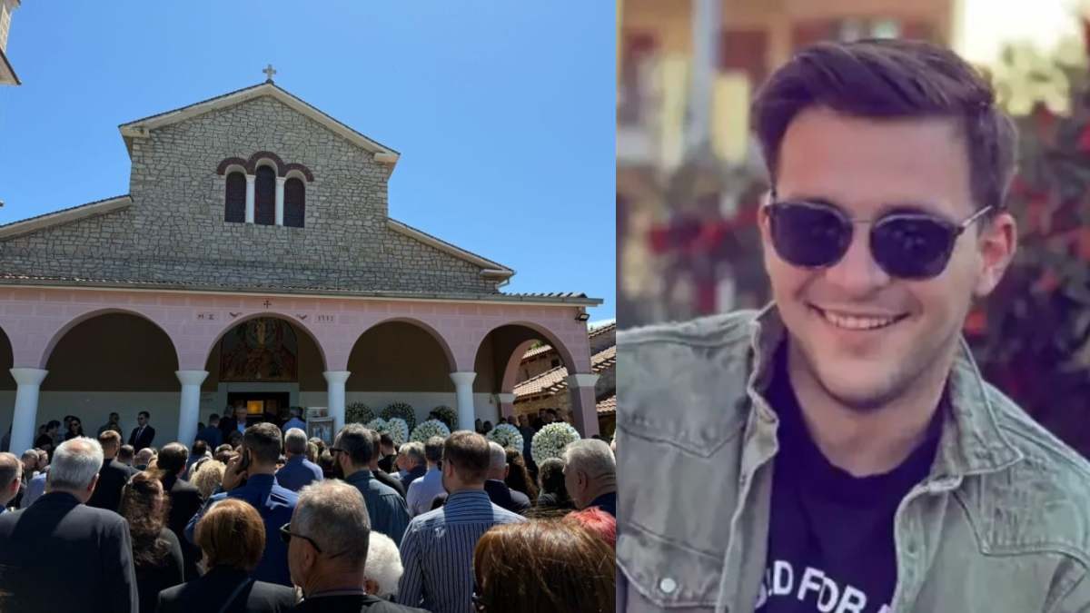Το τελευταίο αντίο στον Στέφανο: Σπαραγμός και οδύνη στην κηδεία του 30χρονου που πνίγηκε στη Λευκάδα