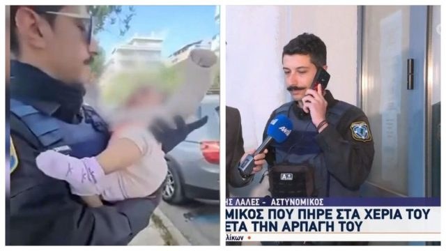 Άλιμος: «Γύρισα σπίτι και ένιωσα την ανάγκη να αγκαλιάσω το δικό μου παιδί» – Συγκινεί ο αστυνομικός που έγινε viral για την αγκαλιά στο εγκαταλελειμμένο βρέφος