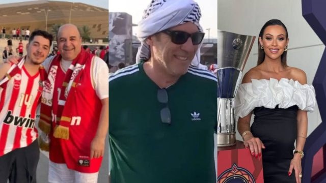 Ο Άραβας Στάνκογλου, ο ξετρελαμένος Γεροντιδάκης: Οι Έλληνες διάσημοι που πήγαν στο Άμπου Ντάμπι για τη EuroLeague 2025