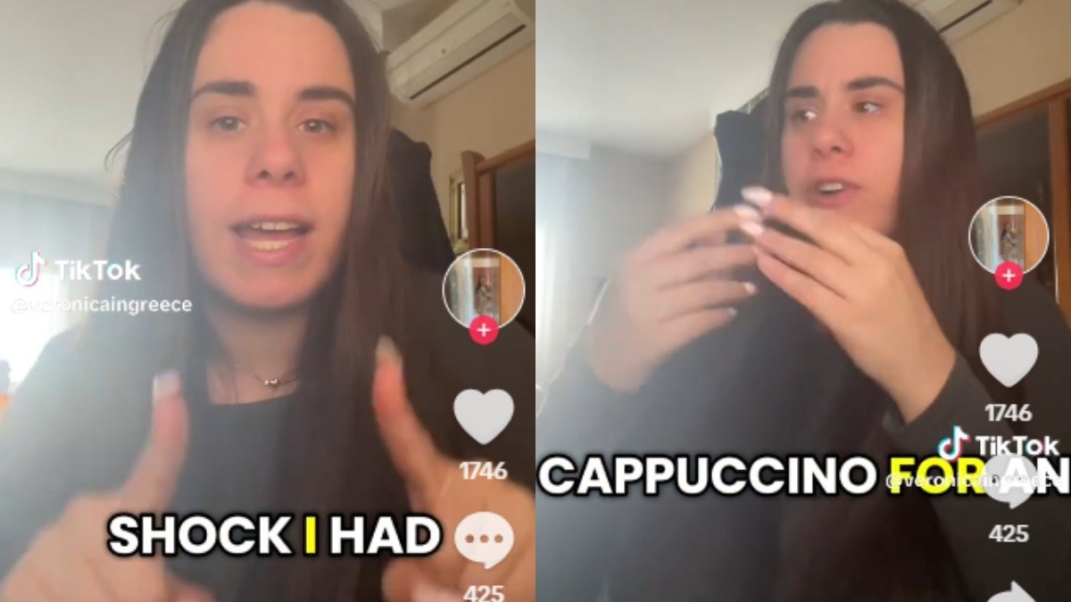 Πολιτισμικό σοκ: Μια Ιταλίδα «έριξε» το TikTok προσπαθώντας να καταλάβει το πώς πίνουμε τον καφέ στην Ελλάδα