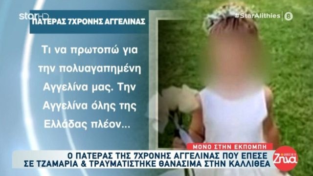 Καλλιθέα: «Λυγίζει» ο πατέρας της 7χρονης Αγγελίνας – «Για εμάς είναι ακόμα εδώ και μας δίνει δύναμη»