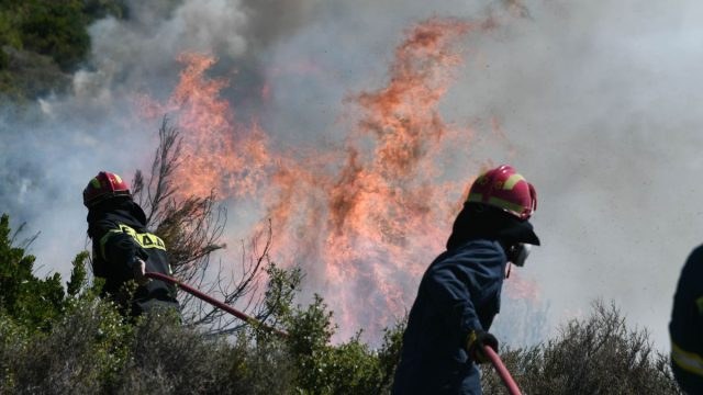 Μάχη με τις φλόγες στο Νεοχώρι Αργολίδας – Επιχειρούν και εναέρια μέσα