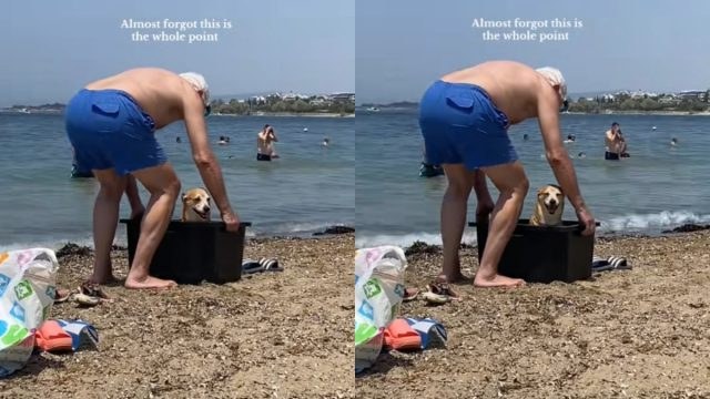 Ένα TikTok βίντεο γεμάτο αγάπη: Συγκινεί ο ηλικιωμένος που κολυμπά με τον σκύλο του