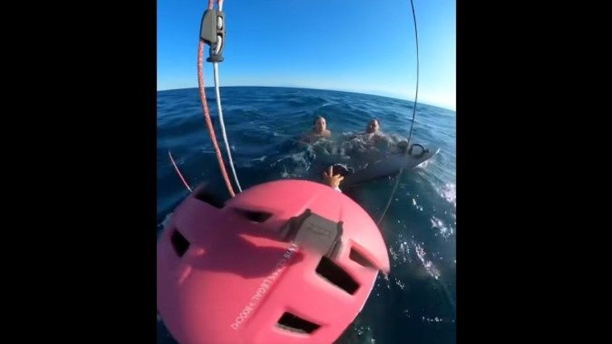 Συγκλονιστική διάσωση στην Επανομή: Kite surfer έσωσε πατέρα και κόρη από βέβαιο πνιγμό