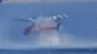 Ελευσίνα: Βίντεο ντοκουμέντο με την αναγκαστική προσθαλάσσωση του ελικοπτέρου