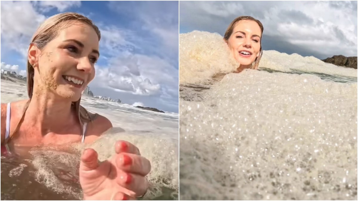 Influencer βούτηξε σε θαλάσσιο βόθρο και προκάλεσε αηδία – Το κολύμπι με λύματα στο πρόσωπο