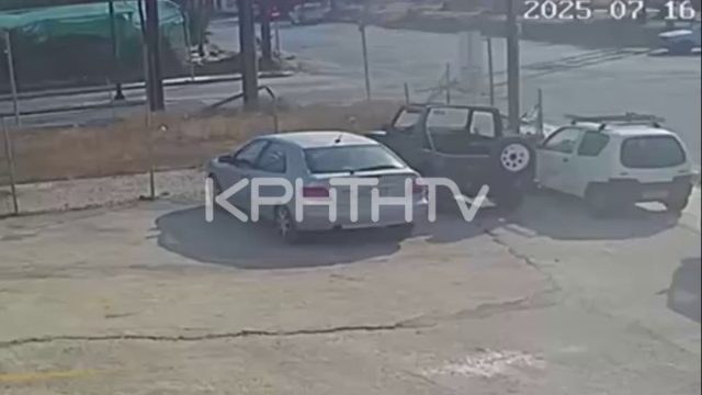Ιεράπετρα: Οδηγός μηχανής παρασύρεται από δύο οχήματα – Σοκάρει το βίντεο από το τροχαίο