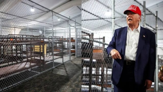 «Θα τους μάθουμε πώς να τρέχουν μακριά από αλιγάτορες»: Ο Τραμπ ξεναγείται στη νέα φυλακή για τους παράτυπους μετανάστες