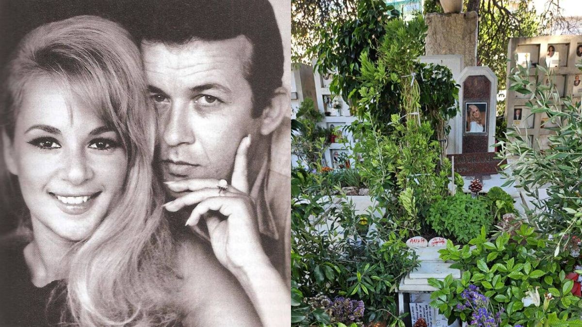«Ζούγκλα» ο τάφος της Αλίκης Βουγιουκλάκη: Τελείως διαφορετική η εικόνα στο μνήμα του Δημήτρη Παπαμιχαήλ