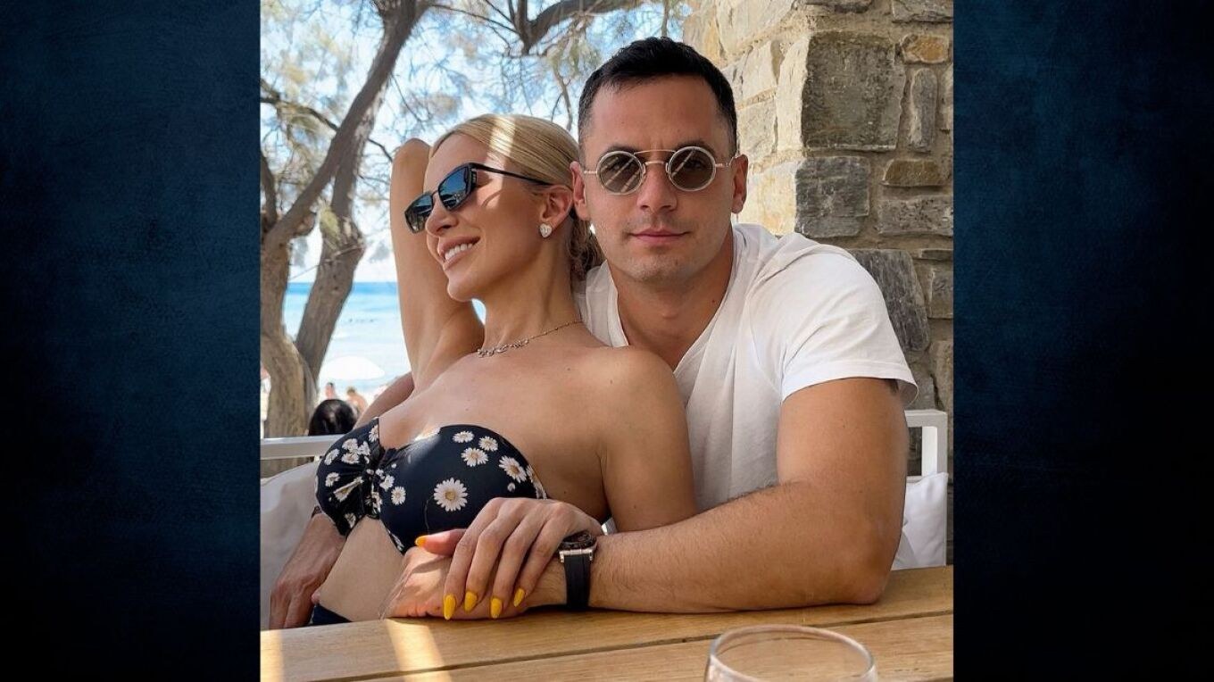 Η Κατερίνα Καινούργιου στην αγκαλιά του συντρόφου της