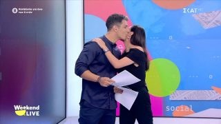 «Ένα μικρό άγχος το έχουμε»: Ο Δημήτρης Πανόπουλος και η Μάρτζυ Λαζάρου έκαναν πρεμιέρα στον ΣΚΑΪ