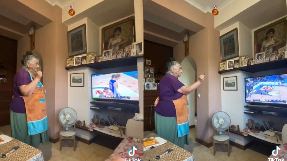 Viral η γιαγιά που ξεμάτιαξε την Εθνική στο Eurobasket – Πανικός στο TikTok με το βίντεό της