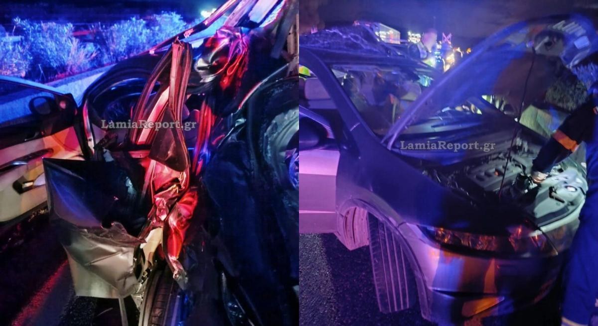 Τροχαίο στην Αθηνών – Λαμίας: Νταλίκα χτύπησε ακινητοποιημένο ΙΧ – Ένας 80χρονος τραυματίστηκε