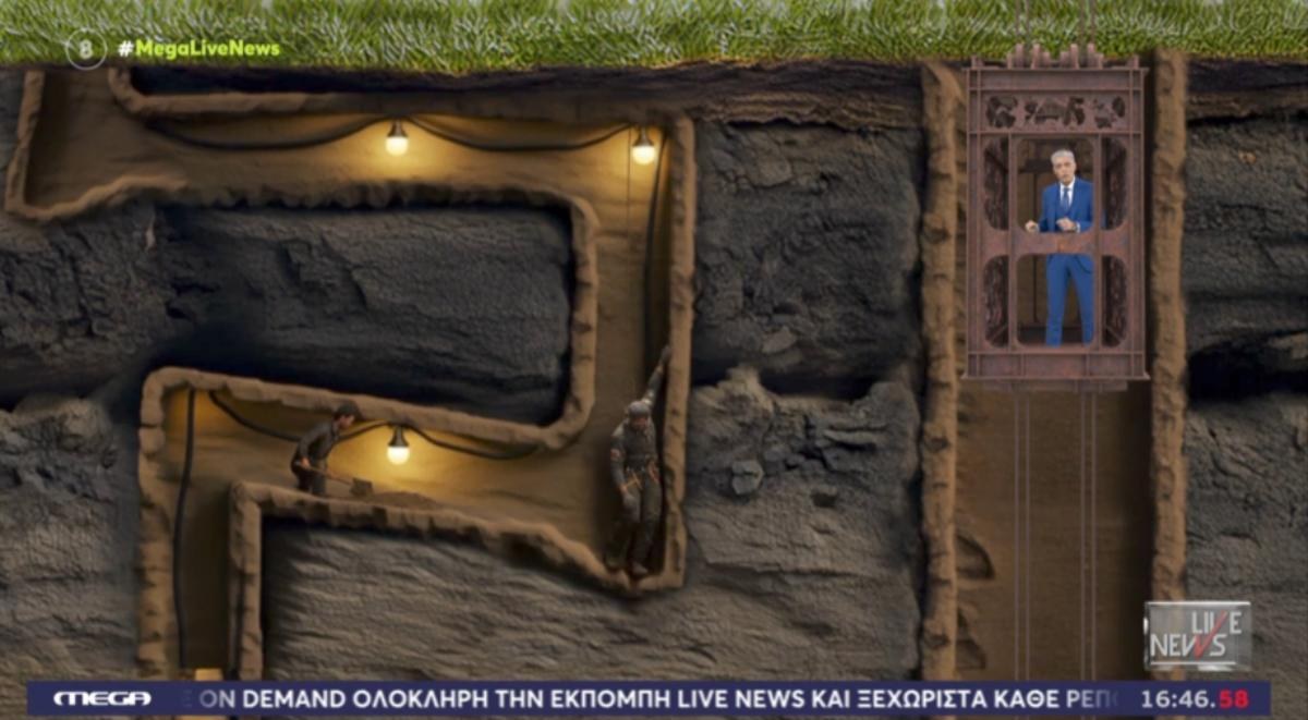 «Η πιο σουρεάλ εκπομπή σε ολόκληρο τον κόσμο»: Στα έγκατα της γης ο Ευαγγελάτος ψάχνοντας τους χρησοθήρες της Λάρισας