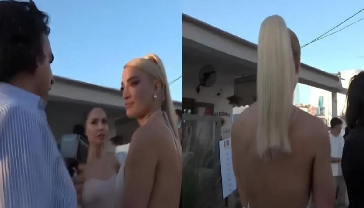 Χαμός με την Ιωάννα Τούνη και γνωστό δημοσιογράφο στη Μύκονο – Δείτε ΒΙΝΤΕΟ