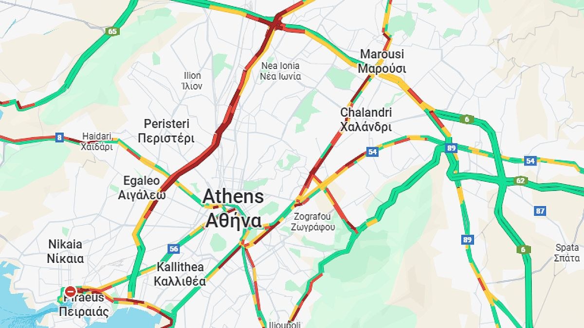 Κίνηση 27/11: «Κόλαση» στον Κηφισό λόγω βροχής – Μεγάλη ταλαιπωρία σε Λεωφόρο Αθηνών, κέντρο και Παραλιακή