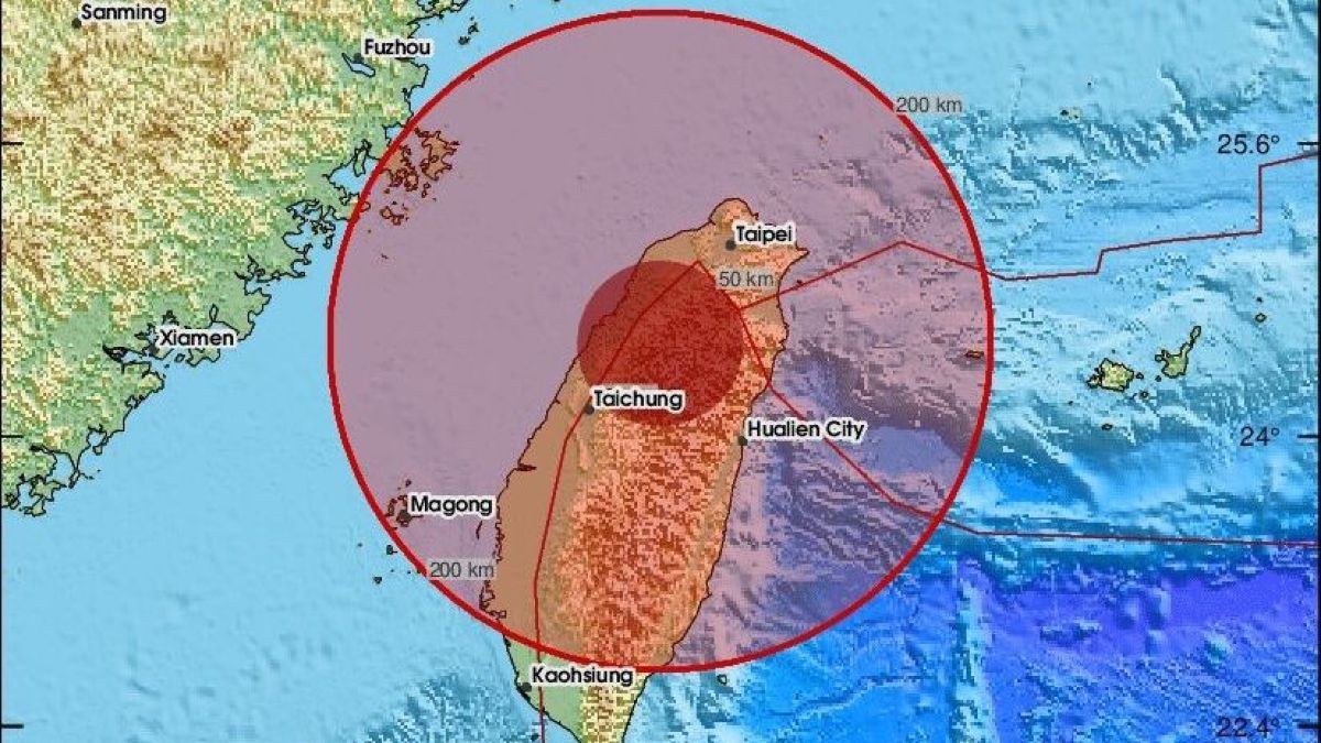 Ισχυρός σεισμός 7 Ρίχτερ στην Ταϊβάν – Τρεις ημέρες μετά τη σεισμική δόνηση 6,1R