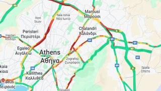 Κίνηση 10/12: «Κόκκινος» ο Κηφισός – Προβλήματα σε Κηφισίας και Μεσογείων