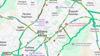 Κίνηση στους δρόμους 23/12: Στο «κόκκινο» ο Κηφισός, προβλήματα σε Πειραιά και Λ. Αθηνών