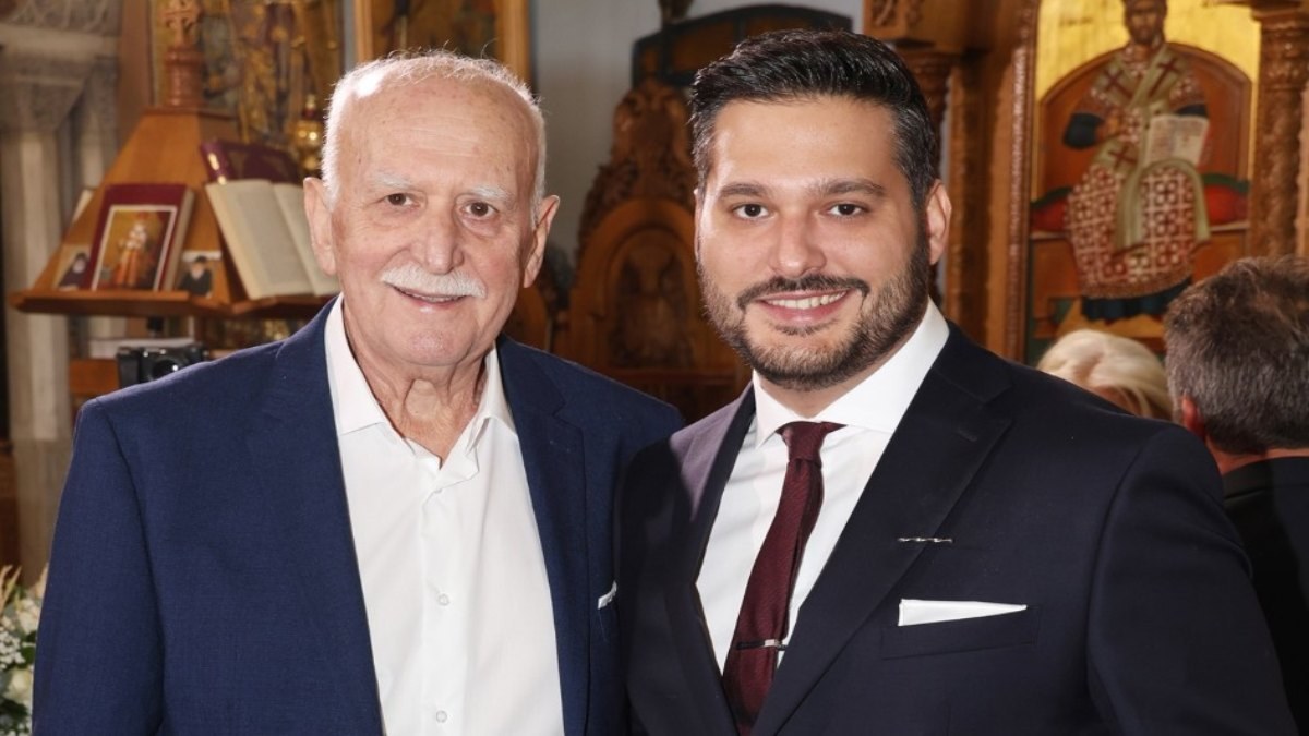 Ο Γιώργος Παπαδάκης μαζί με τον γιο του, Φοίβο