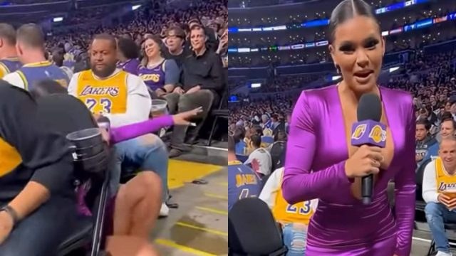 NBA: Viral το επικό ατύχημα ρεπόρτερ των Λέικερς – Γλίστρησε και προσγειώθηκε στην αγκαλιά φιλάθλου