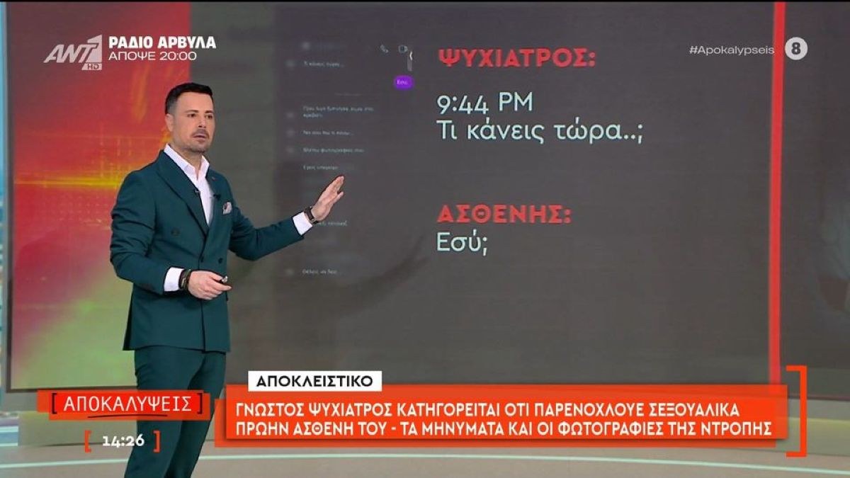 Ερευνάται ψυχίατρος για παραβίαση δεοντολογίας