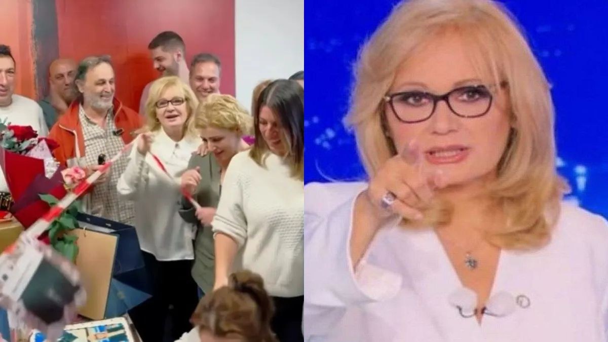 Γιορτινό κλίμα στο Mega για τα γενέθλια της Αγγελικής Νικολούλη