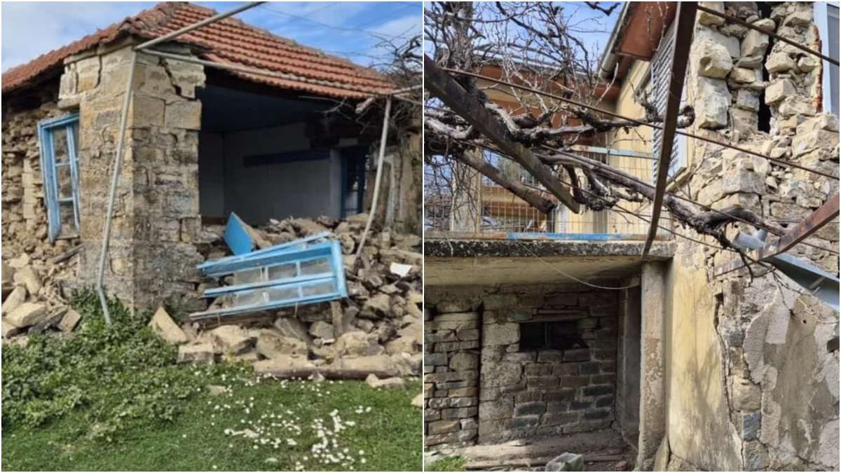 Εικόνες καταστροφής από τον σεισμό στην Ήπειρο: Φοβερές ζημιές στα μισά σπίτια του χωριού Ψήνα