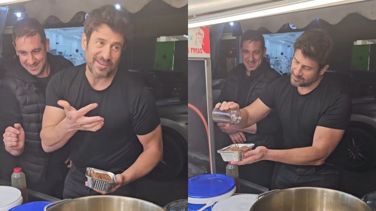 Ο Γεωργούλης φτιάχνει και πουλάει λουκουμάδες με Μερέντα
