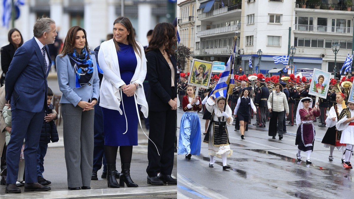 Παρά τις καιρικές συνθήκες, πραγματοποιήθηκε η παρέλαση της 25ης Μαρτίου στην Αθήνα
