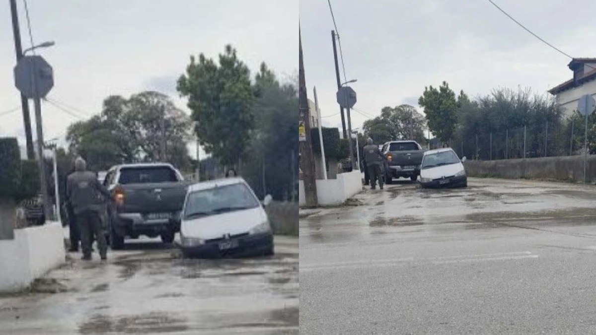 Η Ρόδος γίνεται μάρτυρας μιας ξαφνικής υποχώρησης οδοστρώματος, που είχε ως αποτέλεσμα ένα αυτοκίνητο να "βουλιάξει" σε τρύπα που άνοιξε λόγω σπασμένου αγωγού ύδρευσης.