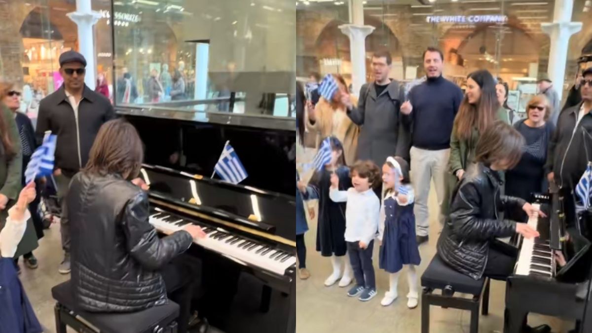 Ο 13χρονος Στέλιος Κερασίδης έπαιξε τον Εθνικό Ύμνο σε εμπορικό κέντρο του Λονδίνου