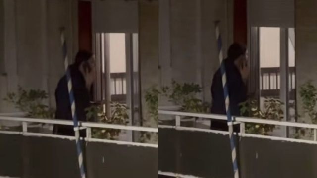 Απίθανο σκηνικό: Την κλείδωσε έξω στο μπαλκόνι μετά από ένταση και «γαλλικά»