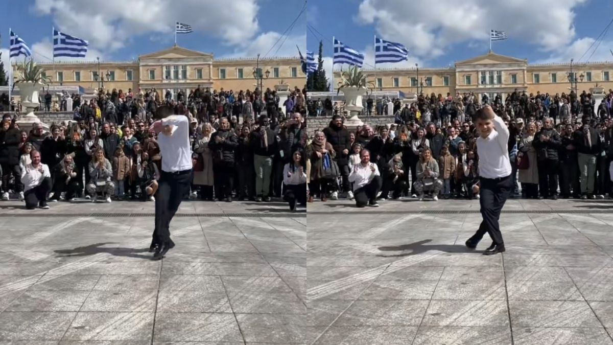 Πιτσιρίκι 10 ετών στο Σύνταγμα τρελαίνει τον κόσμο με τις χορευτικές του ικανότητες στο ζεϊμπέκικο