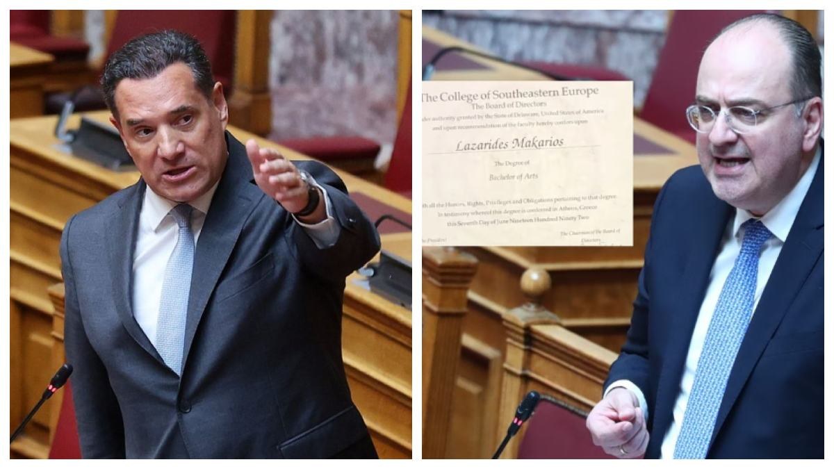 Σάλος με τις δηλώσεις του Γεωργιάδη για τον Λαζαρίδη: «Μπορεί να είναι υπουργός χωρίς πτυχίο, δεν απαγορεύεται»