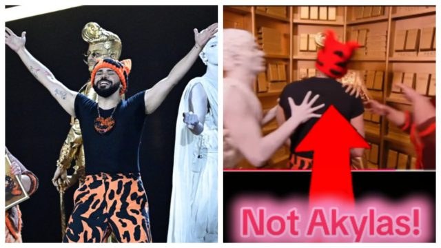 Eurovision: Σωσίας του Akyla εμφανίστηκε στην σκηνή και δεν το πήρε κανείς χαμπάρι