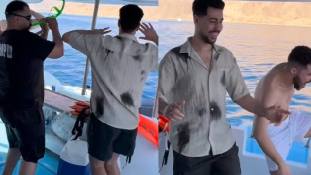 Viral βίντεο με εκατομμύρια views που δείχνει παρέα ανδρών να προσπαθούν να κάνουν βουτιά από σκάφος
