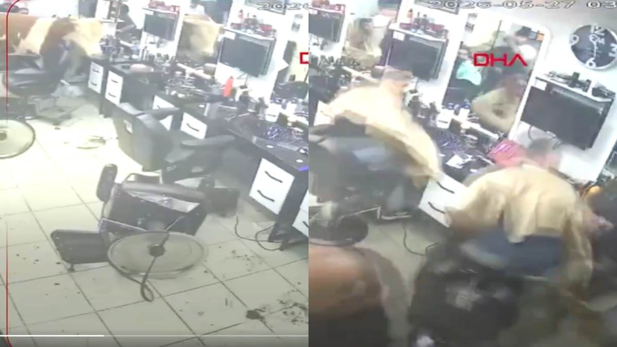 Απίστευτο περιστατικό σε κουρείο: Ταύρος μπήκε μέσα και προκάλεσε καταστροφές (βίντεο)